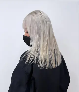 ミディアム カラー ブリーチ　ハイトーン 特化🌈フジタハルキのヘアスタイル