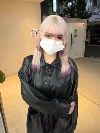 ミディアム 福山 晴香のヘアスタイル
