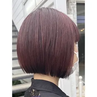 ショート カラー 💖ブリーチ/暖色 𝐘𝐮𝐢💖のヘアスタイル