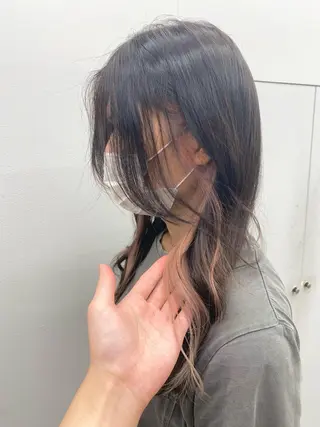 セミロング カラー ヘアアレンジ meRK 京都河原町のマツエク・マツパデザイン