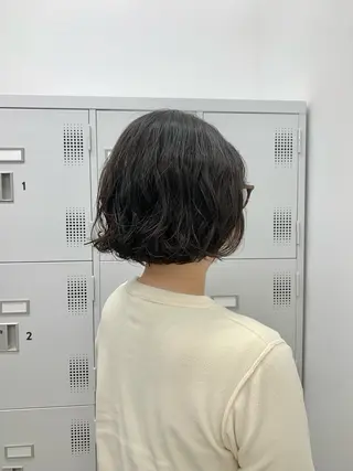 ショート パーマ 本格ヘッドスパ🌿 ×ヘア 佐藤のヘアスタイル