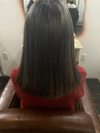 セミロング カラー パーマモデル募集中 渥美翔人のヘアスタイル
