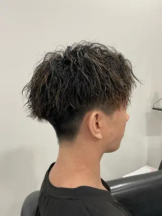 パーマ メンズ ブリーチカラー 🎀ヒナ/トモカ🎀のヘアスタイル