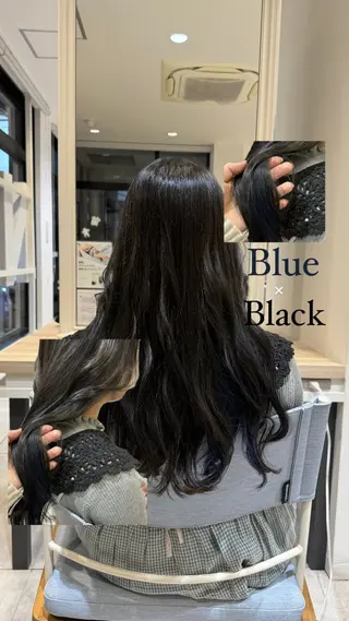 ロング カラー レイヤーカット Y2K/𝓡𝓲𝓷のヘアスタイル