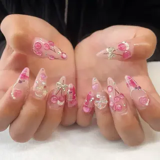 ネイル 💎🐰 saki. m 🐰💎のネイルデザイン