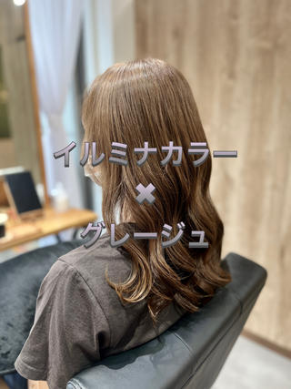 セミロング カラー 髪質改善✨艶カラー MASAYAのヘアスタイル