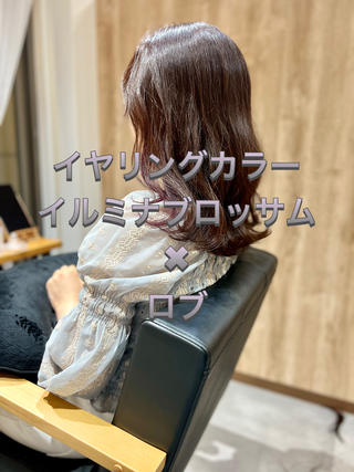 セミロング カラー 髪質改善✨艶カラー MASAYAのヘアスタイル