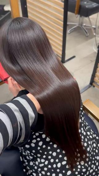 ロング ひろし/髪質改善/ 縮毛矯正/透明感✨のヘアスタイル