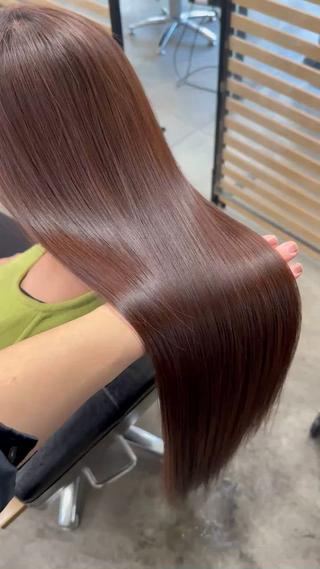 ロング ひろし/髪質改善/ 縮毛矯正/透明感✨のヘアスタイル