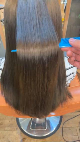 ロング ⚪️髪質改善 縮毛 店長 コウ⚪️のヘアスタイル