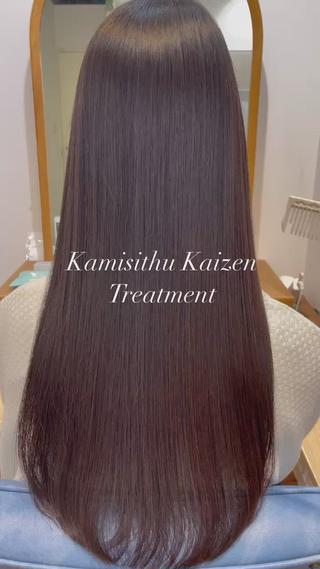 ロング カラー 👑人気韓国ヘア👑 髪質改善Zina真鍋のヘアスタイル