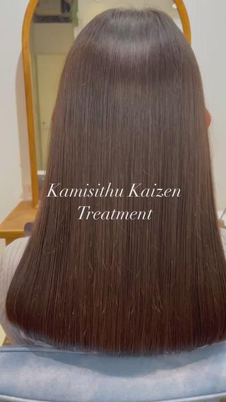 ロング カラー 👑人気韓国ヘア👑 髪質改善Zina真鍋のヘアスタイル