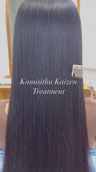 ロング カラー 👑人気韓国ヘア👑 髪質改善Zina真鍋のヘアスタイル