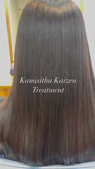 ロング カラー 👑人気韓国ヘア👑 髪質改善Zina真鍋のヘアスタイル