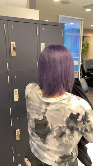 透明感のある透け感パープル