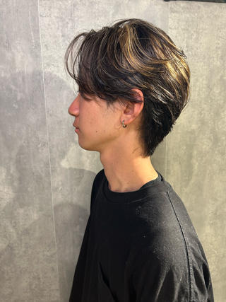 ショート パーマ メンズ become men's hair 名駅店所属・名駅/フェザーパーマ 韓国ヘア/森岡のヘアスタイル