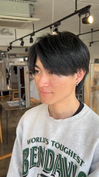 ショート パーマ メンズ become men's hair 名駅店所属・名駅/フェザーパーマ 韓国ヘア/森岡のヘアスタイル