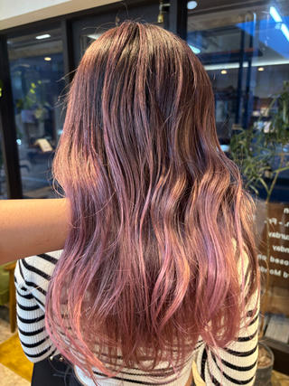 ピンクバレイヤージュ 