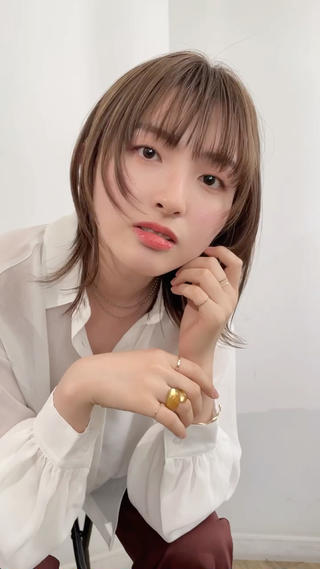 ミディアム 🌺ウルフカット職人 新垣渚🐺のヘアスタイル