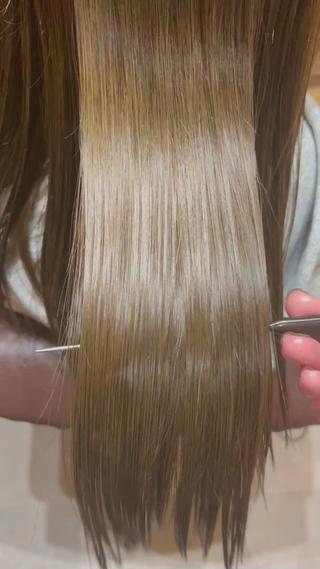 髪質改善メニュー、ベージュカラー 