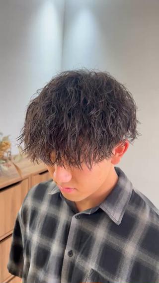 メンズ 岐阜のパーマオタク/ メンズパーマ/早野凪のヘアスタイル