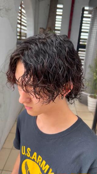 メンズ 岐阜のパーマオタク/ メンズパーマ/早野凪のヘアスタイル