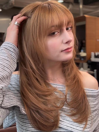 ロング 表参道/レイヤー/ ABU🐦‍🔥のヘアスタイル