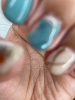 ブルー×ニュアンスデザイン 