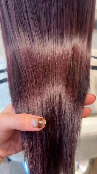 ロング カラー 中村 友香のヘアスタイル