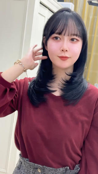 白髪ぼかし＆レイヤーカット 