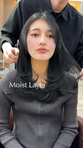 白髪ぼかし＆レイヤーカット 