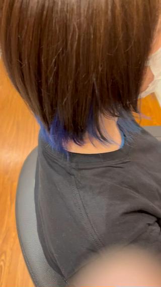 ミディアム カラー カワクボ ハルキのヘアスタイル