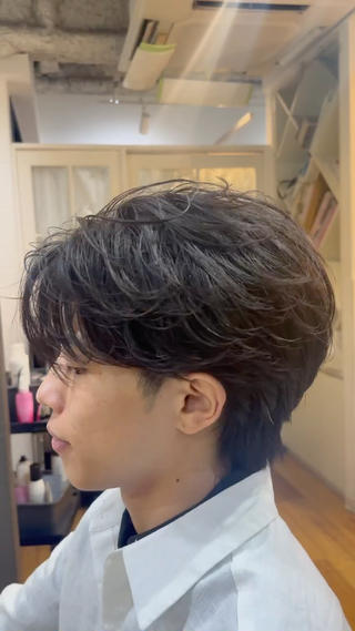 ショート パーマ メンズ ARIETTA GINZA所属・メンズパーマ/妹脊 健斗のヘアスタイル