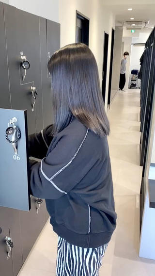 ミディアム カラー パーマ ヘアアレンジ メンズ キッズ マツエク・マツパ アイブロウ 髪質改善絹髪質感TR レイヤーカット/熊澤のヘアスタイル