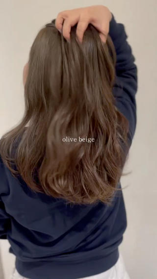 セミロング カラー Euphoria aoyama所属・柚実/グレージュ/ 愛されナチュラル♥️のヘアスタイル