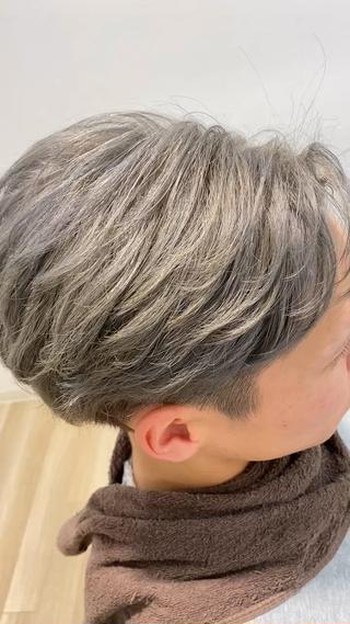 カラー メンズ scena(シーナ)所属・『大西　陸』 透明感color🔆のヘアスタイル