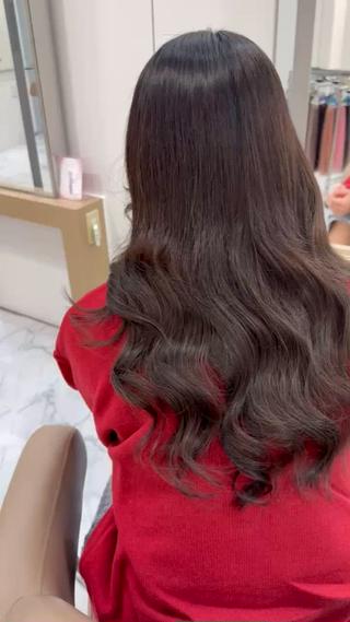 ロング 濱川響太レディース カットモデルのヘアスタイル