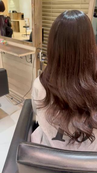 ロング 濱川響太レディース カットモデルのヘアスタイル