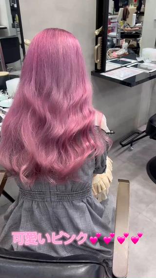 ロング 濱川響太レディース カットモデルのヘアスタイル