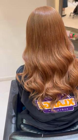 ロング 濱川響太レディース カットモデルのヘアスタイル