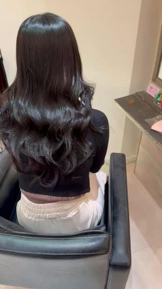 ロング 濱川響太レディース カットモデルのヘアスタイル