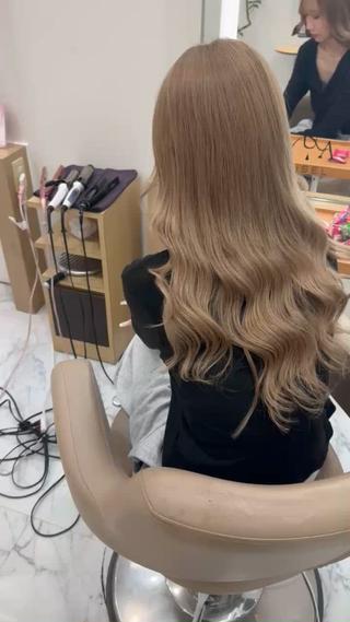 ロング 濱川響太レディース カットモデルのヘアスタイル