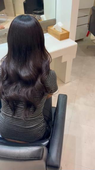 ロング 濱川響太レディース カットモデルのヘアスタイル