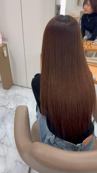 ロング 濱川響太レディース カットモデルのヘアスタイル