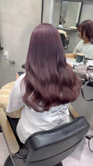 セミロング 濱川響太レディース カットモデルのヘアスタイル