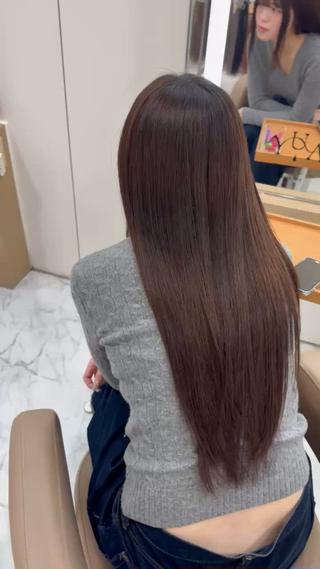 ロング 濱川響太レディース カットモデルのヘアスタイル