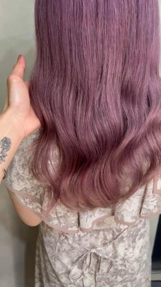 セミロング 濱川響太レディース カットモデルのヘアスタイル