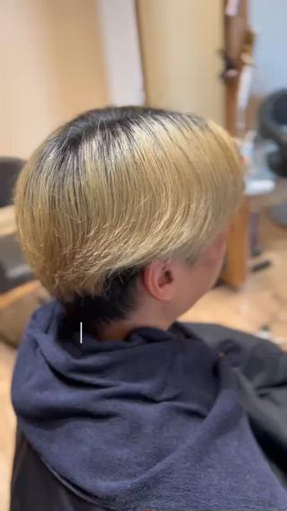 ショート メンズ 大久保 隆蔵のヘアスタイル