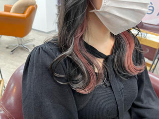 イヤリングカラー×ピンク 