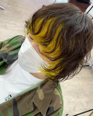 ウルフパーマ×イエロー 